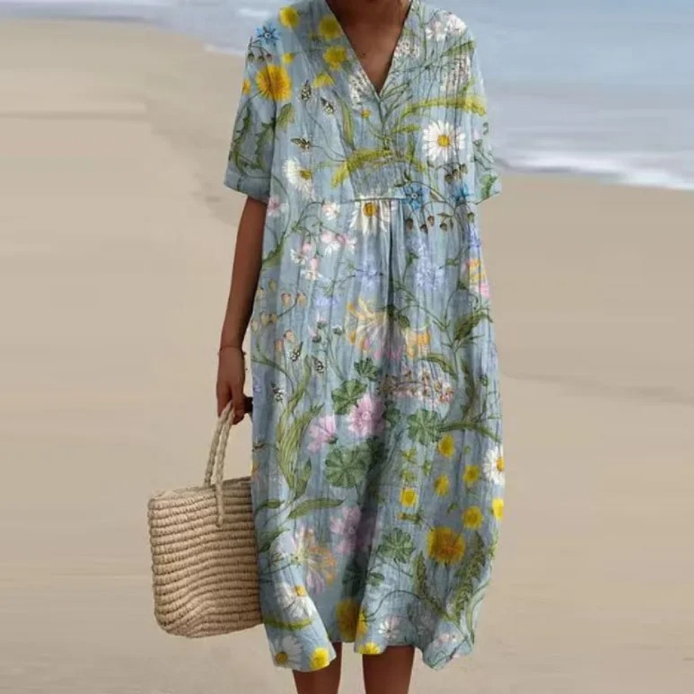 Robe florale colorée pour femmes