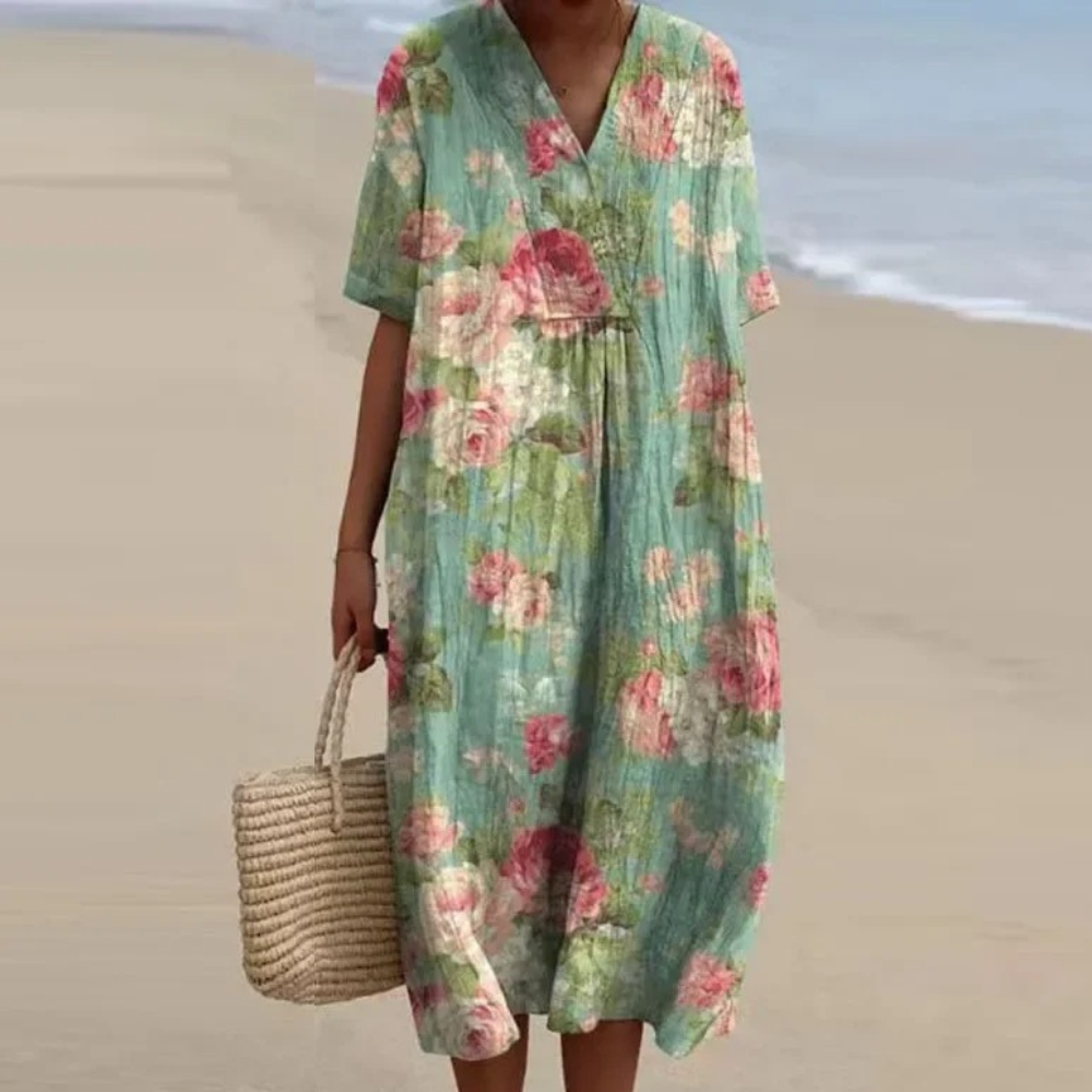 Robe florale colorée pour femmes