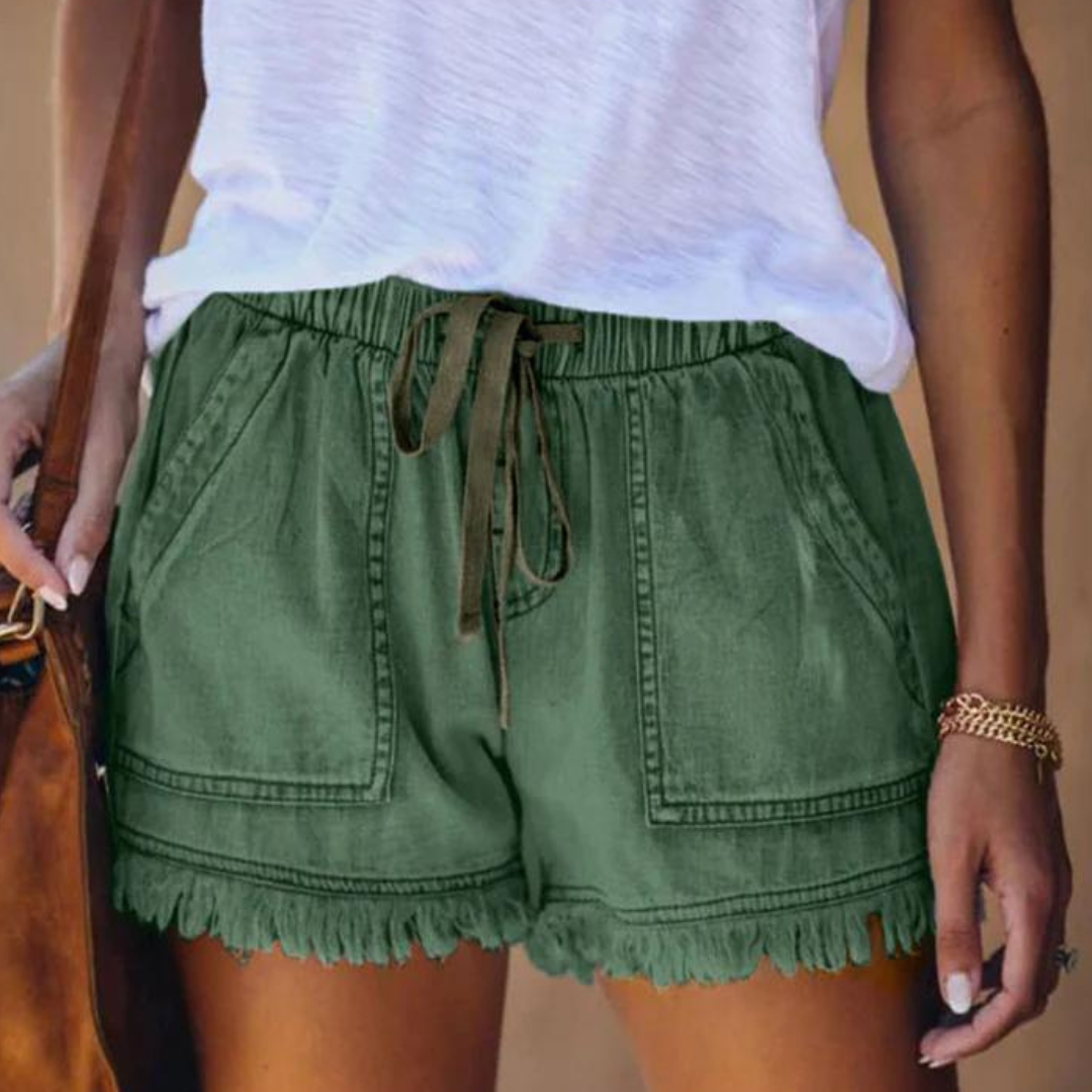 Delfine - Short pour femmes avec poches latérales, style sans effort