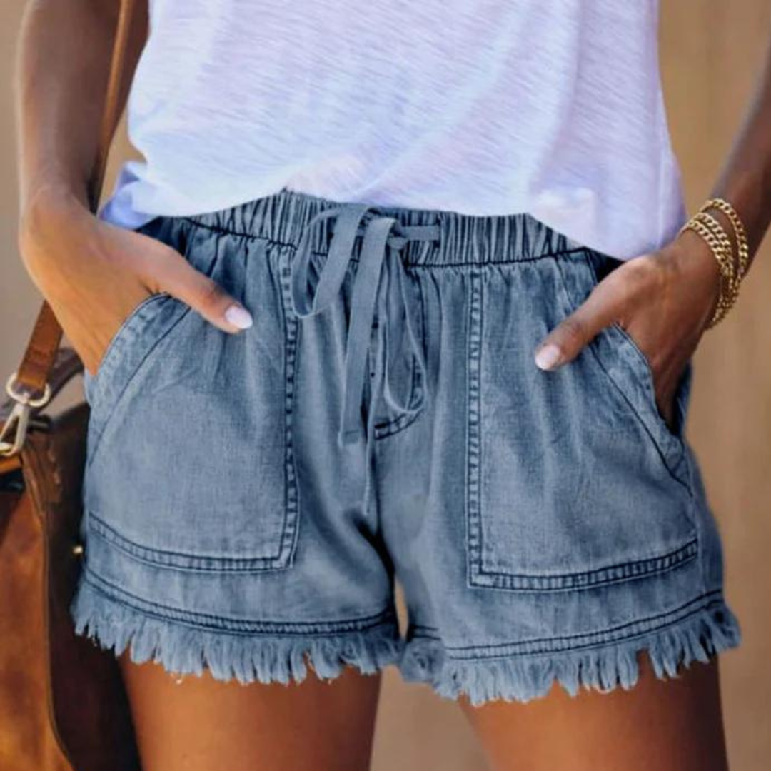 Delfine - Short pour femmes avec poches latérales, style sans effort