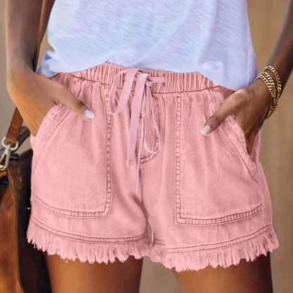 Delfine - Short pour femmes avec poches latérales, style sans effort