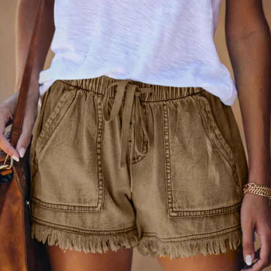 Delfine - Short pour femmes avec poches latérales, style sans effort