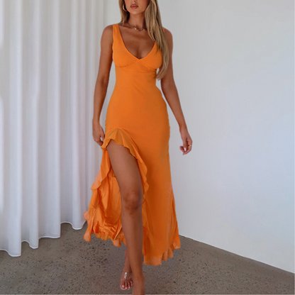 Ileana - Robe élégante à volants pour femmes