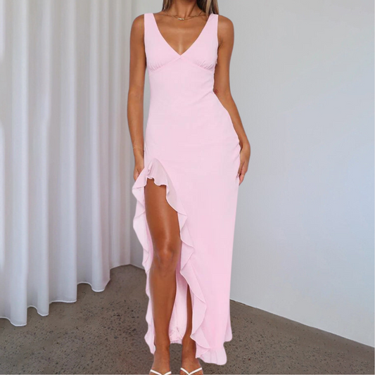 Ileana - Robe élégante à volants pour femmes
