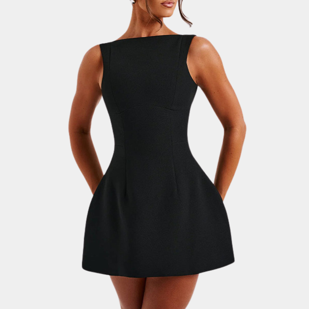Janelle - Mini robe élégante à dos ouvert pour femmes