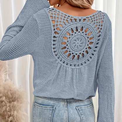 Violetta - Top élégant à manches longues en tricot pour femmes