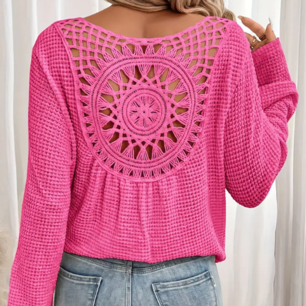 Violetta - Top élégant à manches longues en tricot pour femmes