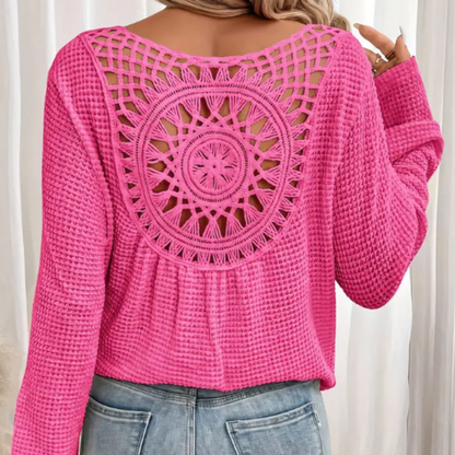 Violetta - Top élégant à manches longues en tricot pour femmes