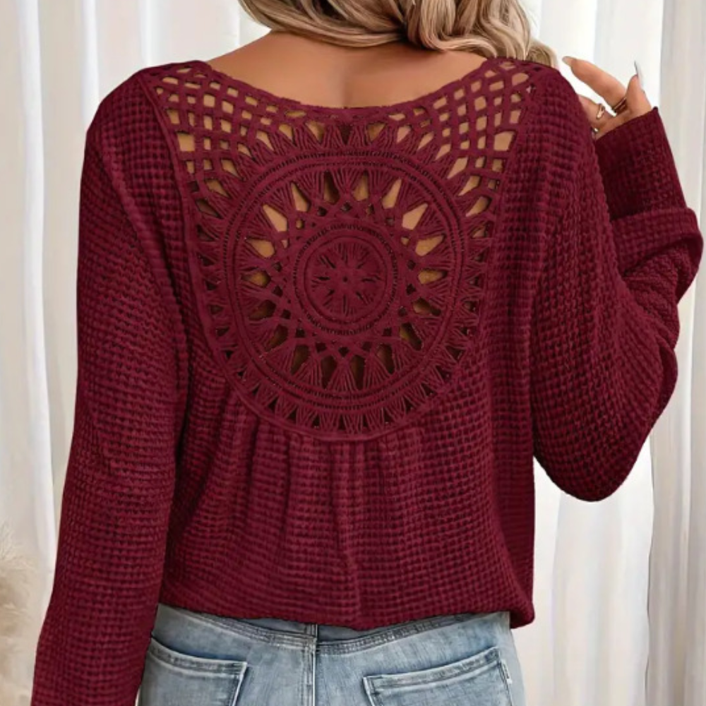 Violetta - Top élégant à manches longues en tricot pour femmes