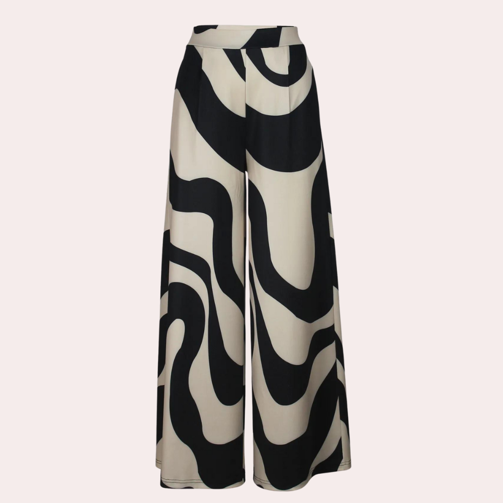 Pantalons larges à taille haute pour femmes