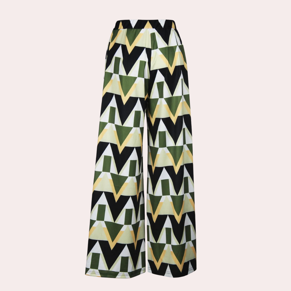 Fisseha - Pantalon large à taille haute pour femmes