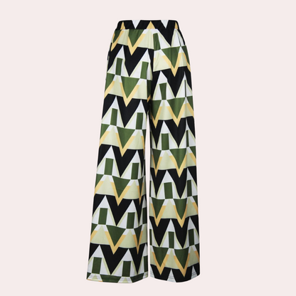 Pantalons larges à taille haute pour femmes