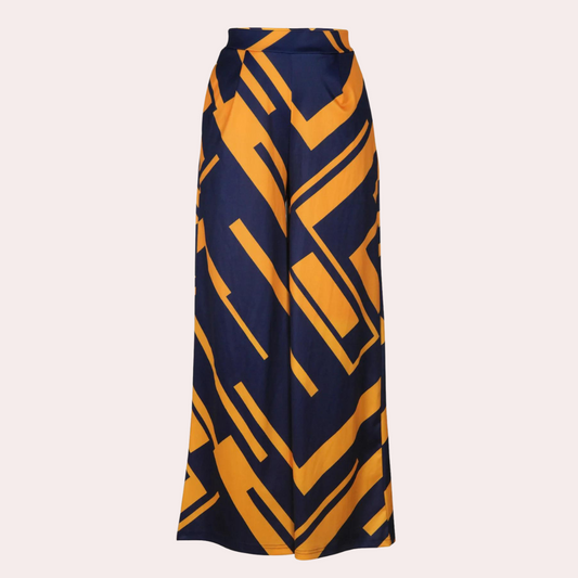Fisseha - Pantalon large à taille haute pour femmes