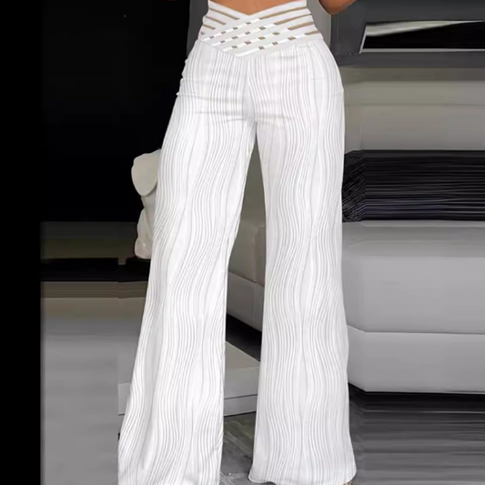 Halina - Pantalon taille haute élégant pour femme