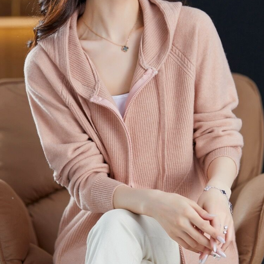 Ellis - cardigan zippé en maille douce