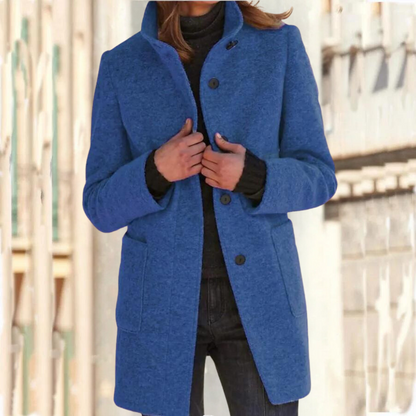 Elégant manteau à col montant pour femme - Camille