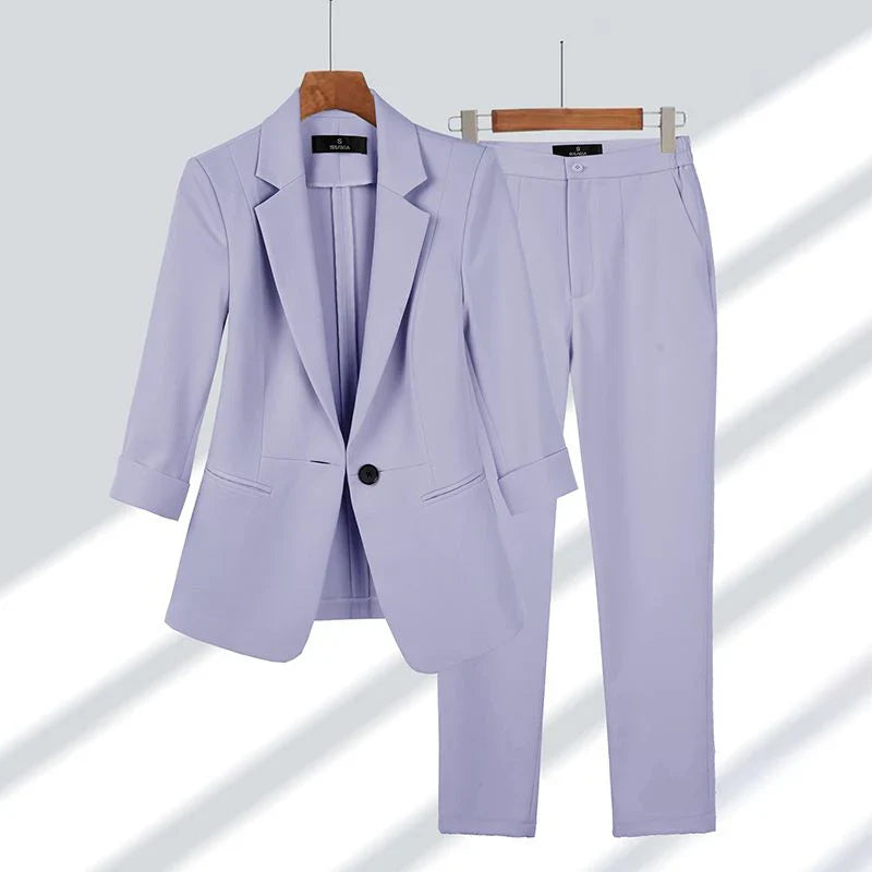 Ensemble élégant blazer et pantalon - Chrysta