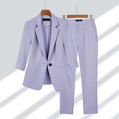Ensemble élégant blazer et pantalon - Chrysta
