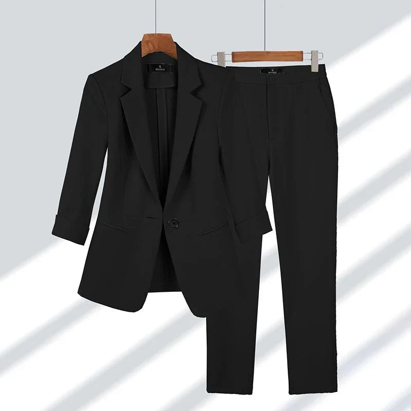 Ensemble élégant blazer et pantalon - Chrysta