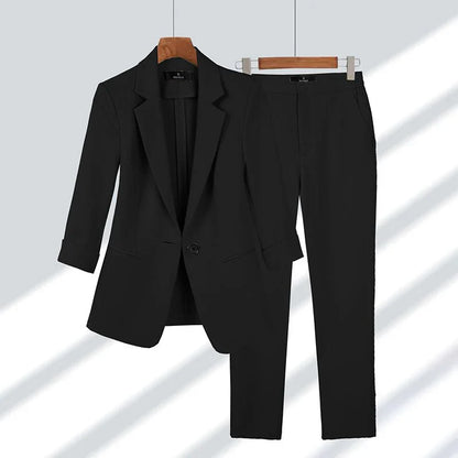 Ensemble élégant blazer et pantalon - Chrysta