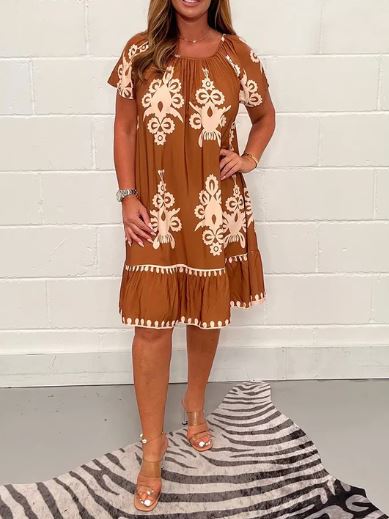 Mirellam - Robe à motif géométrique
