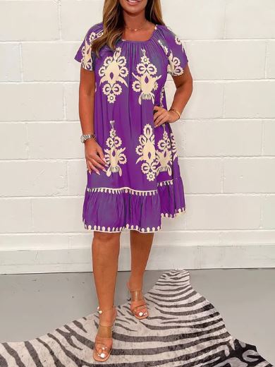 Mirellam - Robe à motif géométrique