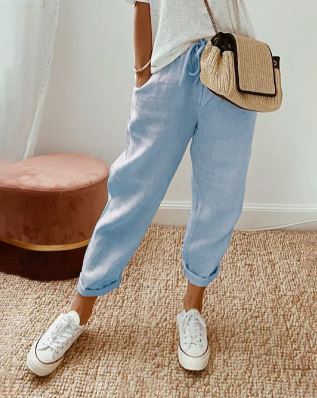 Pantalon en coton élégant