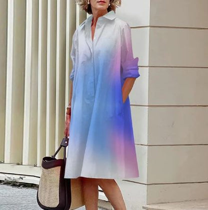 Lillian - Robe chemise dégradée pour femmes