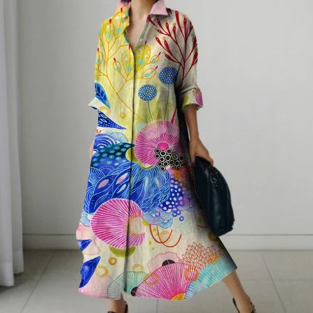 Marjorie - Robe chemise élégante pour femmes