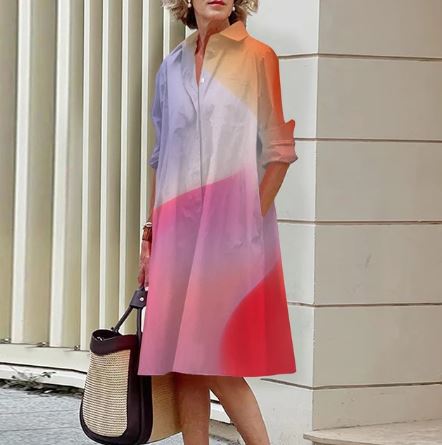 Katherine - Robe avec encolure enveloppante