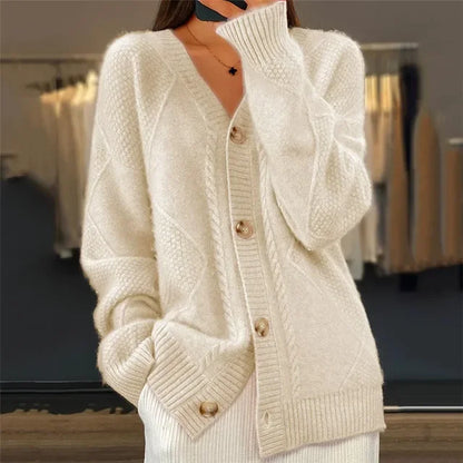 Unita Cardigan | Cardigan épais à col en V pour femmes