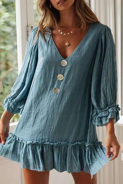Carrol - Robes patchwork unies à col en V, la simplicité à la mode