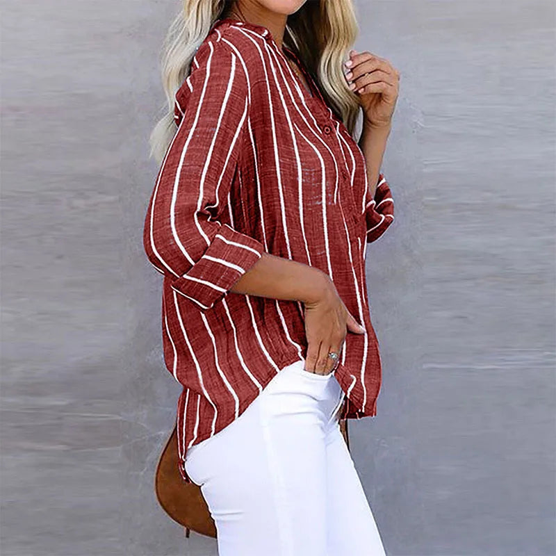 Annie | Blouse élégante à rayures