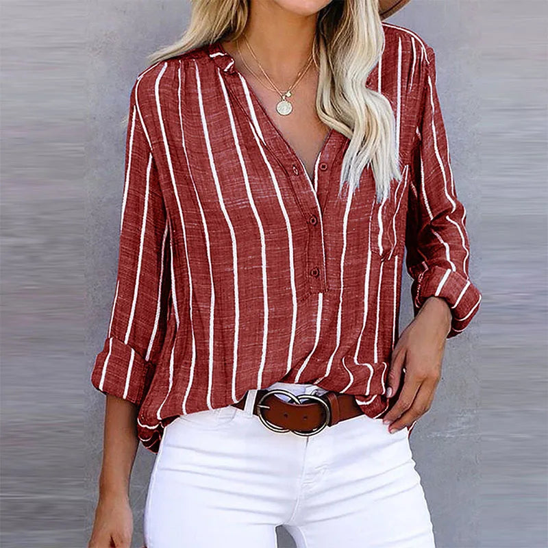 Annie | Blouse élégante à rayures