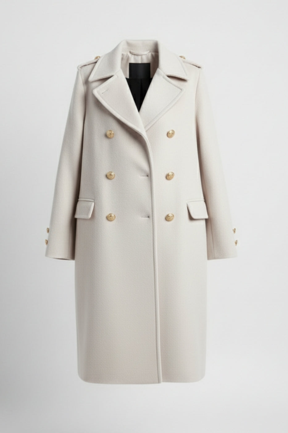 Clara | Manteau Femme en Laine à Double Boutonnage Chic et Confortable