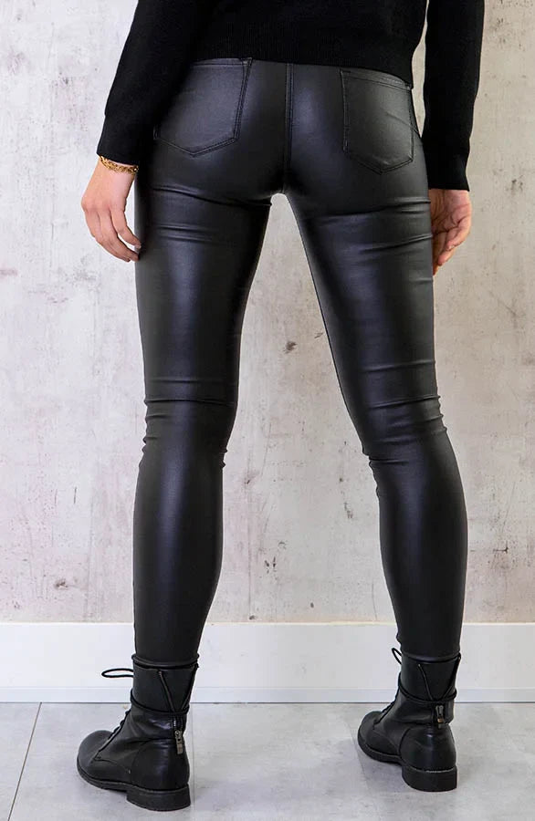 Olivia | Pantalon skinny en cuir | Tough & Chic | Perfect Fit