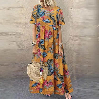 Margrit - Robe élégante à encolure ronde