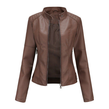 Veste en cuir intemporelle pour femmes
