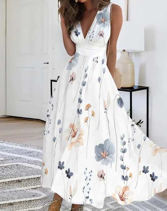 Conch - Robe imprimée sans manches