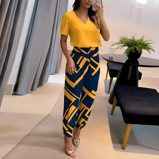Ensemble moderne pour femmes - Ensemble chemise et pantalon