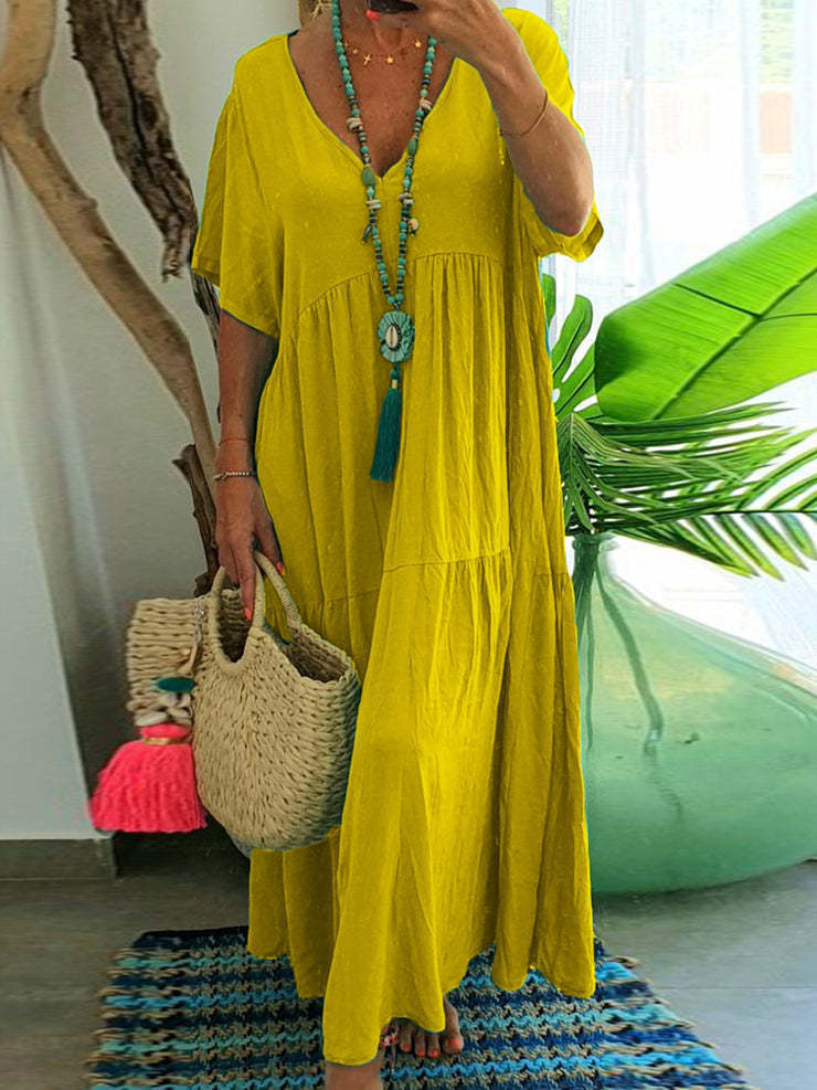 Cosmo - Robe longue décontractée pour femme