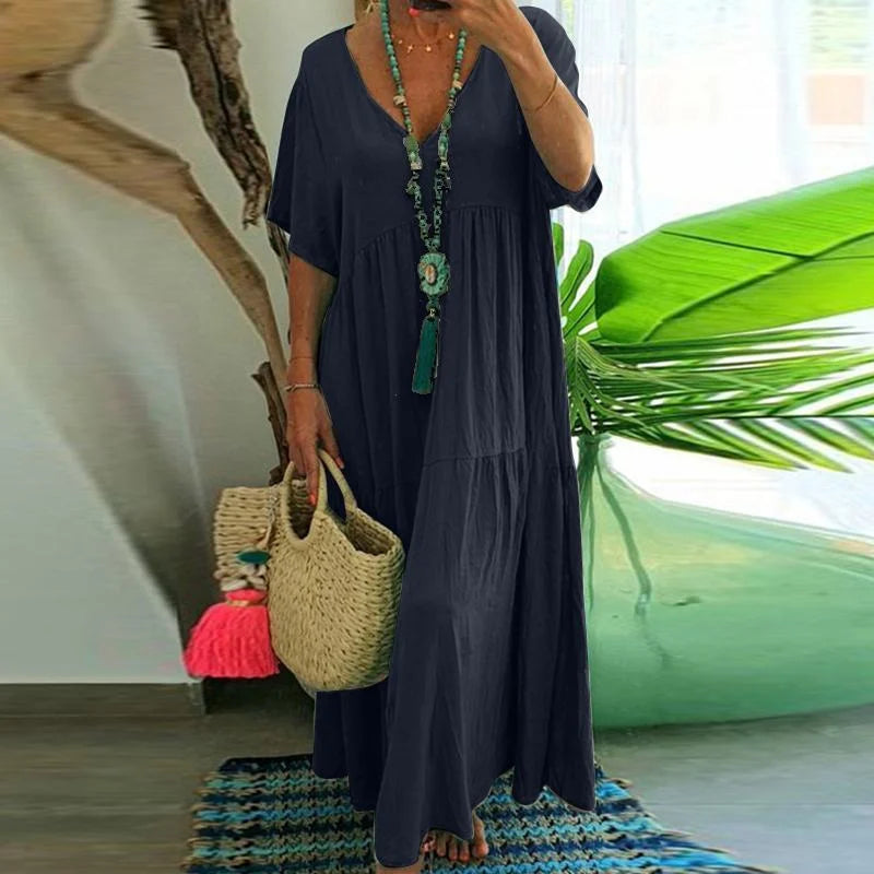 Cosmo - Robe longue décontractée pour femme