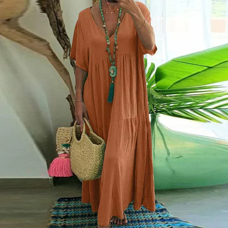Cosmo - Robe longue décontractée pour femme
