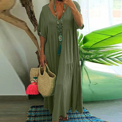 Cosmo - Robe longue décontractée pour femme