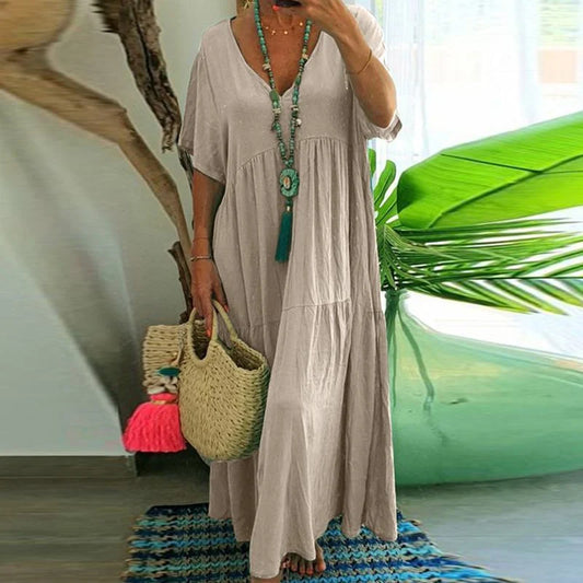 Cosmo - Robe longue décontractée pour femme