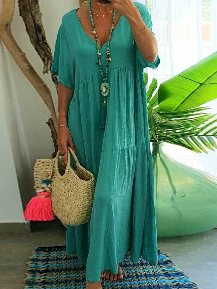 Cosmo - Robe longue décontractée pour femme