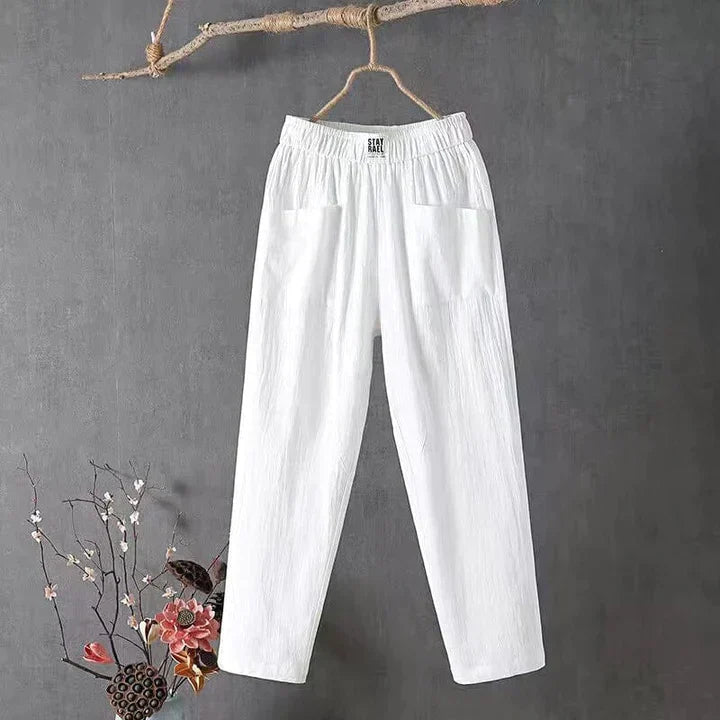 Pantalon décontracté en coton
