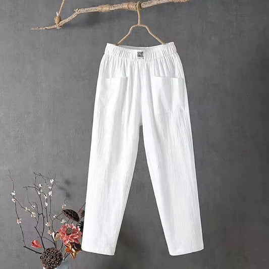 Pantalon décontracté en coton