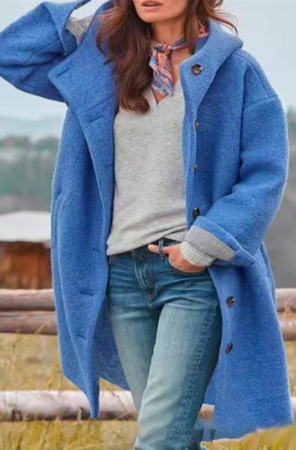 Crista | manteau élégant unicolore