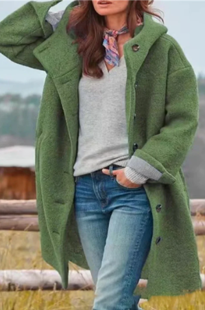 Crista | manteau élégant unicolore